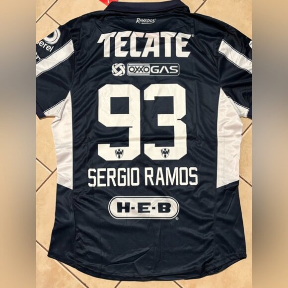 Spain España Monterrey FC Sergio Ramos Jersey # 93 , Unisex - Picture 16 of 16